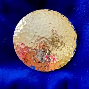 Mexico Silver Round Hammered Pendant